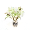 Plastic Flower Miniature Ornaments PW-WG0299B-06-1
