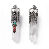 Natural Quartz Crystal Big Pointed Pendants G-H281-02D-2