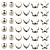 1200Pcs 6 Styles CCB Plastic Beads CCB-PA0001-10P-7