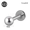 G23 Titanium 17 Gauge Internally Threaded Labrets WGEEA58-09-1