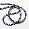 Non-magnetic Synthetic Hematite Beads Strands G-J163-3x3mm-02-2