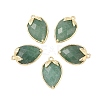 Natural Green Aventurine Faceted Pendants G-M431-06G-15-1