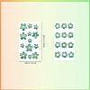 2PCS 2 Styles PVC Stickers Dazzling Color Window Stickers 3D Laser Flower Electrostatic Glass Window Stickers JX826A-2