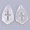 Natural Capiz Shell Pendants X-SHEL-N026-96-2