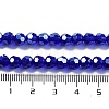 Electroplate Transparent Glass Beads Strands EGLA-A035-T6mm-A06-4