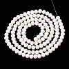 Opaque Solid Color Glass Beads Strands X1-EGLA-A034-P4mm-D17-2