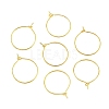 Brass Wine Glass Charm Rings X-EC067-1G-1