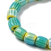 Handmade Lampwork Chevron Beads Strands LAMP-K041-01B-23-4