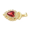 Brass Micro Pave Cubic Zirconia Pendants KK-I379-03G-C-2
