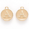 Golden Plated Alloy Enamel Charms X-ENAM-S118-06A-1