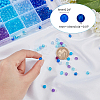 1050Pcs 15 Style Blue Series Transparent & Opaque Acrylic/Plastic Beads MACR-CA0001-10-2
