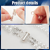 925 Sterling Silver Slide Lock Clasps FIND-AB00049-4
