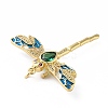 Rack Plating Brass Micro Pave Cubic Zirconia Pendants X-KK-E281-07G-02-3