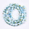 Round Millefiori Glass Beads Strands LK-P001-36-2
