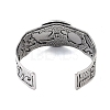 Constellation Alloy Open Cuff Bangles for Women Men LS-BJEW-C064-01AS-12-3