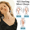 Beebeecraft 9Pcs 9 Style 925 Sterling Silver Clasps STER-BBC0001-17C-2
