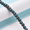 Handmade Fancy Antique Glazed Porcelain Ceramic Round Beads Strands PORC-L019-6mm-11-4