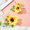 CRASPIRE Silk Cloth Imitation Flower Wrist AJEW-CP0001-38-6
