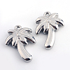 Tarnish Resistant 201 Stainless Steel Palm Tree Pendants STAS-Q192-41-1