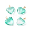 Two Tone Spray Painted Glass Pendants GLAA-N035-016-C05-1