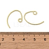 Rack Plating Brass Hoop Earrings Findings EJEW-R162-52G-3