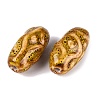 Vintage Handmade Porcelain Beads PORC-Q008-12C-3