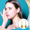 64Pcs 4 Colors Flower Rack Plating Brass Filigree Bead Cap Bails KK-UN0002-89-6