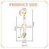 201 Stainless Steel Rhinestones Pendant Decorations FIND-WH0366-408-2