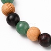 Round Beads Stretch Bracelets BJEW-JB05661-4