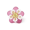 Glass Seed Beaded Flower Pendants PALLOY-MZ01128-04-1