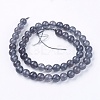 Natural Jade Bead Strands G-R165-8mm-12-2