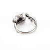 Men's Alloy Cuff Finger Rings RJEW-N029-079-2