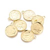 Tibetan Style Alloy Coin Pendants LS-TIBEP-GC001-G-RS-2