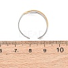304 Stainless Steel Double Color Cuff Rings RJEW-S635-01GP-H-01-3