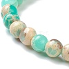 Synthetic Shoushan Stone Beaded Stretch Bracelets BJEW-D446-A-19-3