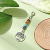 Alloy Tree of Life Pendant Decorations HJEW-JM02062-05-2