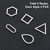 201 Stainless Steel Linking Rings STAS-UN0013-19P-7