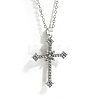 Alloy Full Crystal Rhinestone Religion Cross Pendant Cable Chain Necklaces for Women PW-WG8E4F5-01-1