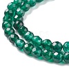 Dyed Natural White Jade Round Beads Strands X-G-E311-4mm-04-5