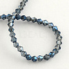 Electroplate Glass Bead Strands EGLA-R094-3mm-M2-2