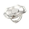 Anti-Tarnish 304 Stainless Steel Ring Components STAS-U031-02P-1