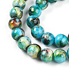 Baking Paint Glass Beads Strands DGLA-N003-10mm-B08-4