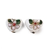 Handmade Cloisonne Beads X-CLB052Y-1-4