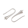 Rack Plating Brass Earring Hooks KK-CBAA482-01P-2