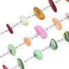 Handmade Dyed Natural Gemstone Beads Chains CHS-T006-14P-A-1