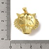 Brass Micro Pave Cubic Zirconia with Enamel Pendants KK-R162-034A-G-1-3