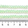 Baking Paint Transparent Glass Beads Strands X-DGLA-A034-J4MM-D02-4