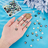   90Pcs 3 Colors Acrylic Imitation Shell Cabochons MACR-PH0001-65A-3