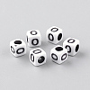 Opaque Acrylic Beads LS-SACR-Q188-02O-1