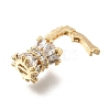Brass Micro Pave Cubic Zirconia Donut Bails LS-KK-U061-17G-2